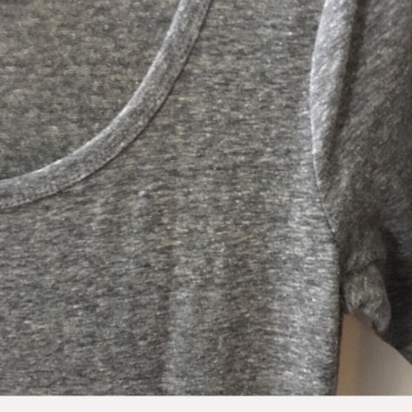 LULAROE solid gray heather Nicole dress - Picture 4 of 7